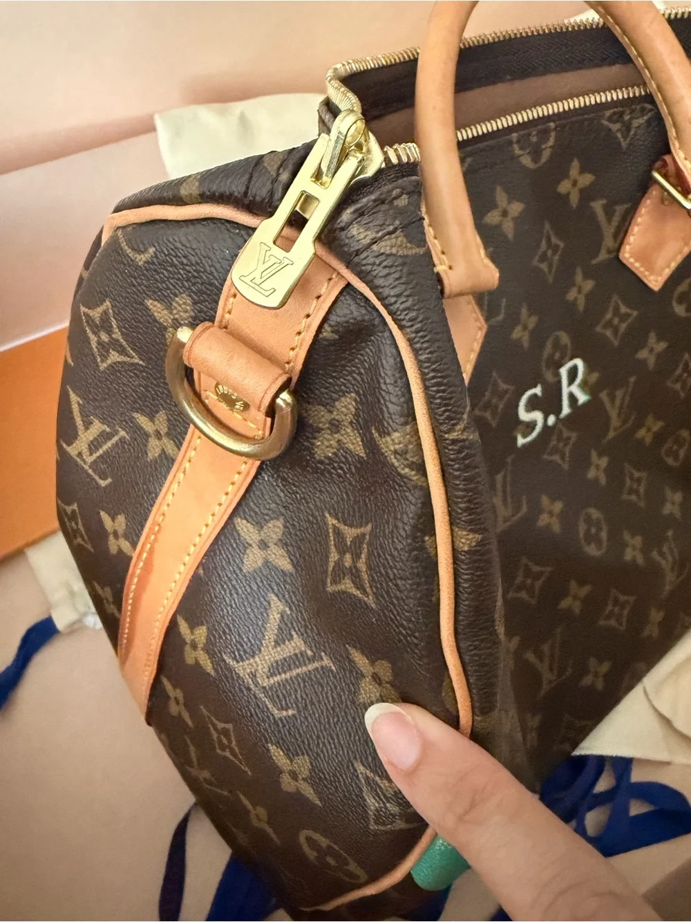 Authentic Louis Vuitton Monogram Speedy 35 Bandouliere, year 2021-2022